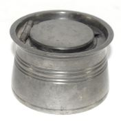 Victorian metal inkwell, the base marked "V&R"