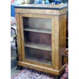 Inlaid glazed cabinet, width approx 75cm