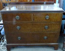 A Waring & Gillow chest of two short over two long drawers, width approx 92cm