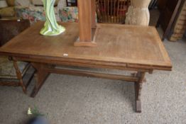 LARGE REFECTORY STYLE DINING TABLE, APPROX 168 X 92CM UNEXTENDED