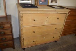 VINTAGE PINE CHEST OF DRAWERS, WIDTH APPROX 126CM