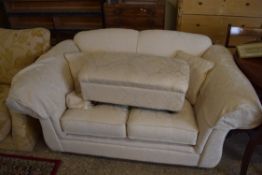 MODERN TWO SEATER SOFA, LENGTH APPROX 165CM