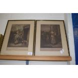 PAIR OF 19TH CENTURY "CRIES OF LONDON" PRINTS, EACH FRAME APPROX 31CM WIDTH