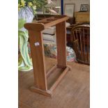 OAK STICK STAND, WIDTH APPROX 52CM