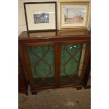 MAHOGANY ASTRAGAL GLAZED DISPLAY CABINET, WIDTH APPROX 97CM