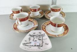 QTY OF GILT DECORATED ELIZABETHAN PART TEA SET