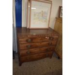 19TH CENTURY CHEST OF DRAWERS, WIDTH APPROX 91CM