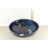 LARGE ART POTTERY FRUIT BOWL, DIAM APPROX 38CM