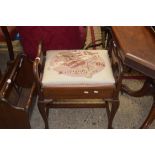 UPHOLSTERED PIANO STOOL