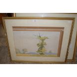 THREE FRAMED WATERCOLOURS, LANDSCAPES, SIGNED P D COLLYER DATED 1980, EACH APPROX 34 X 52CM