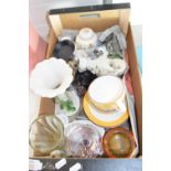 BOX CONTAINING QTY OF VARIOUS HOUSEHOLD CERAMICS