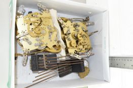 BOX CONTAINING QTY CLOCK AND WATCH MOVEMENTS