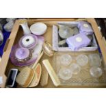 BOX CONTAINING DRESSING TABLE SETS