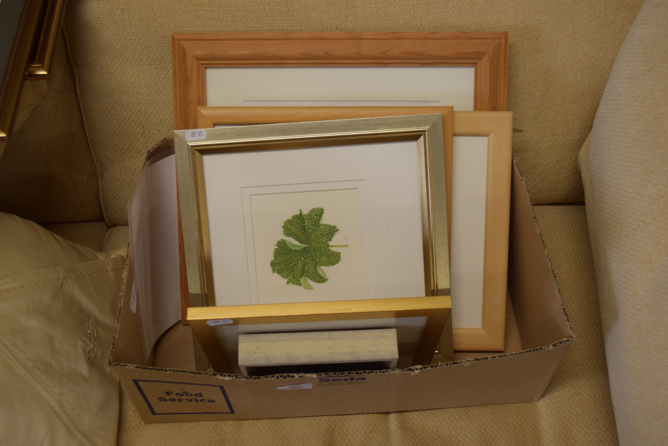 BOX CONTAINING VARIOUS BOTANICAL WATERCOLOURS BY SUSAN DALTON SBA TOGETHER WITH FURTHER ONE BY K