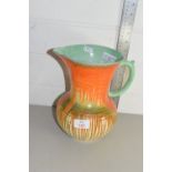 SHELLEY SUNBURST DECORATED WATER JUG, HEIGHT APPROX 23CM