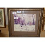 FRAMED PRINT OF A SHIRLEY CARNT PAINTING