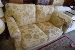 TWO-SEAT MODERN FLORAL SOFA, LENGTH APPROX 158CM