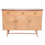Circa 1960s Ercol sideboard comprising two drawers over three cupboards