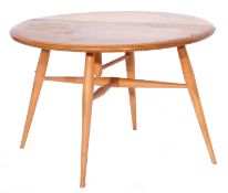 Circular Ercol circa 1960s folding coffee table