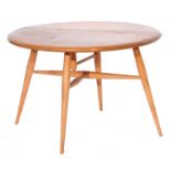 Circular Ercol circa 1960s folding coffee table