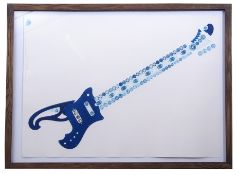 AR Colin Self (born 1941), "The Blue Guitar" (from The Odyssey Series)¦coloured etching, signed,