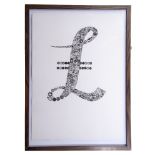 AR Colin Self (born 1941), "Pound symbol" (from The Odyssey Series)¦mixed media, signed, dated 2 Nov
