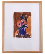 Josef Herman, Still life, A Vase of Flowers, Lithograph, signed and numbered 22/75 in pencil, 26.5 x