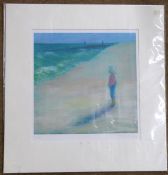 Helen Herbert, The sea and me, Lithograph in colours on arches, 10 x 10ins, unframed.