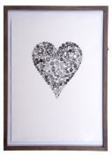 AR Colin Self (born 1941), "Big Heart" (from The Odyssey Series)¦black and white etching, signed,