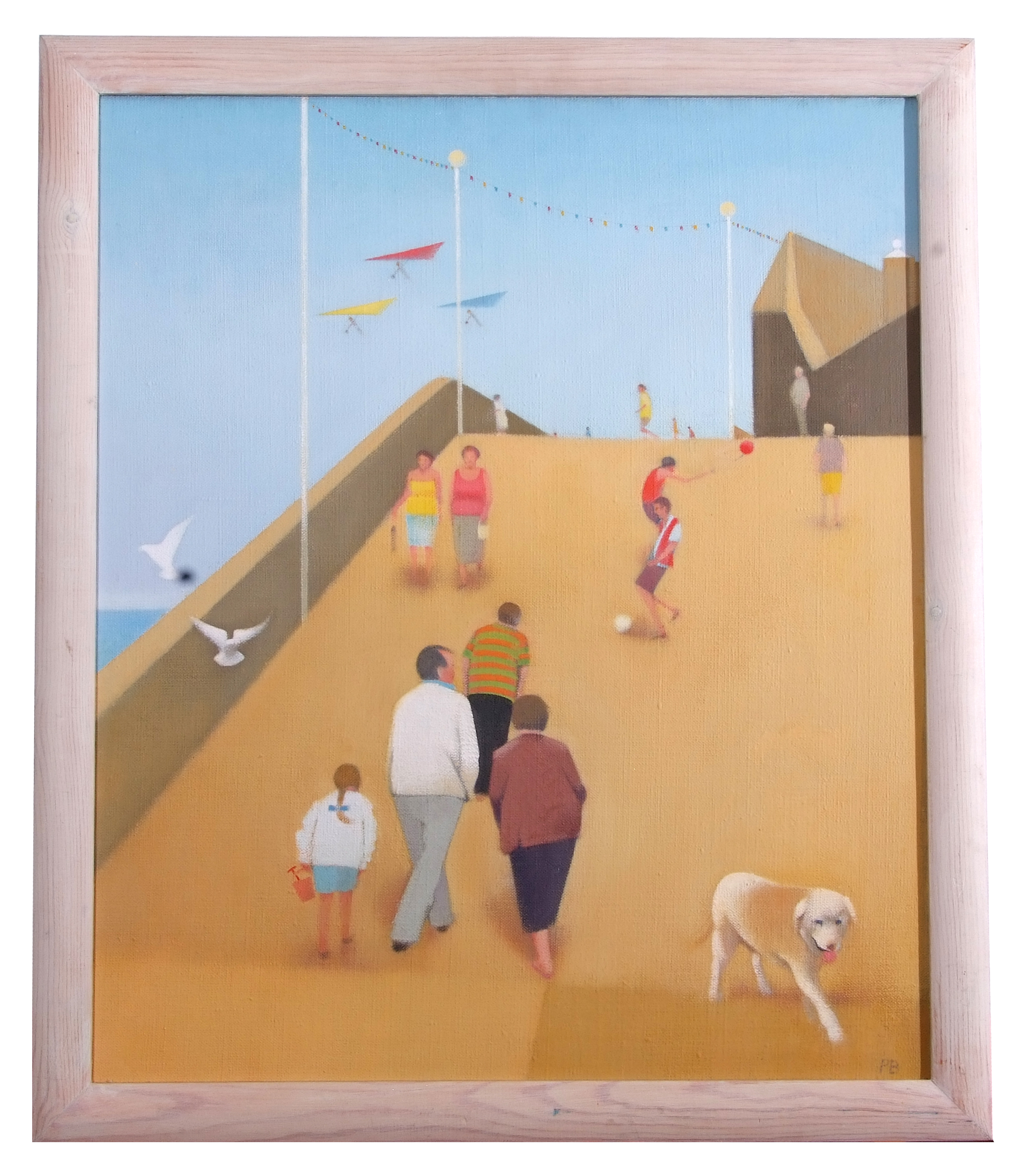 Peter Baldwin, British Contemporary, The Slope Sheringham, Norfolk, Oil on canvas, 29 x 26ins.