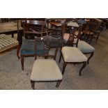 SIX VARIOUS UPHOLSTERED CHAIRS