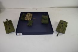 COLLECTION OF DINKY, CORGI, MODEL TANKS