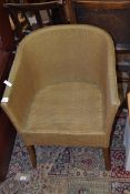 GOLD PAINTED LLOYD LOOM STYLE CHAIR