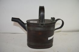 VINTAGE COPPER HOT WATER JUG WITH RIBBED DECORATION