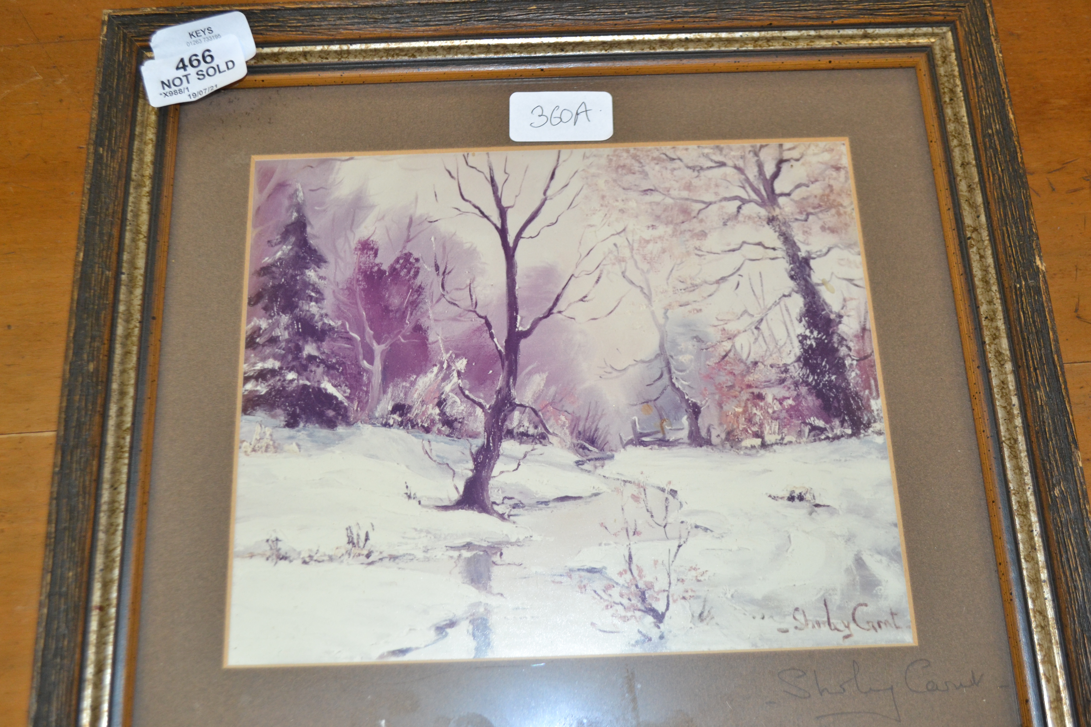 FRAMED PRINT OF A SHIRLEY CARNT PAINTING