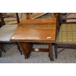 EARLY 20TH CENTURY WALNUT VENEERED RECTANGULAR COFFEE TABLE, 60CM WIDE X 55CM HIGH