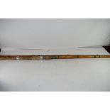 VINTAGE THREE PIECE CANE FISHING ROD MARKED "FALCON"