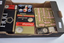 BOX CONTAINING VARIOUS AS NEW GOLF BALLS INCLUDES DUNLOP, SPALDING AND OTHERS