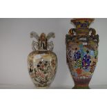 TWO LARGE EARLY 20TH CENTURY JAPANESE VASES