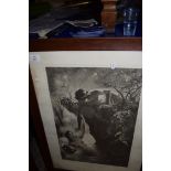 FRAMED MONOCHROME PRINT OF THE WATER WITCH