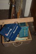 BOX VINTAGE FISHING TACKLE TO INCLUDE TWO PENN MULTIPLIER REELS