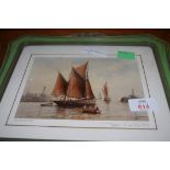 JOE CROWFOOT, SIGNED PRINT, EXCELSIOR, FRAMED AND GLAZED