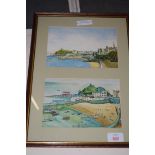 JOHN CAHILL, TWO FRAMED COLOURED PRINTS