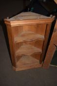 SMALL PINE CORNER CABINET