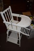 WHITE PAINTED BABY'S HIGH CHAIR