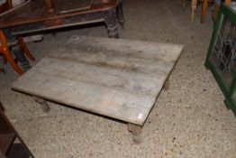 RUSTIC PINE COFFEE TABLE, 118CM WIDE