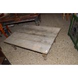 RUSTIC PINE COFFEE TABLE, 118CM WIDE