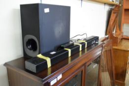 SONY SA-CT180 SOUND BAR AND SONY SAWCT180 SUB-WOOFER (2)