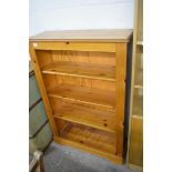 MODERN PINE BOOKCASE CABINET, 83CM WIDE