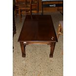 REPRODUCTION MAHOGANY RECTANGULAR COFFEE TABLE, 108CM WIDE